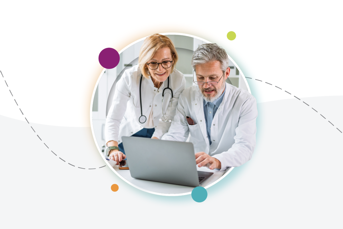 Doctors on laptop